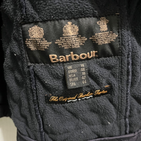 Women’s Barbour Navy Beadnell Jacket Size 10 - Picture 2 of 2